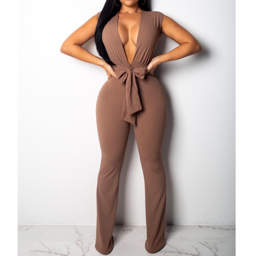 Taupe jumpsuit
